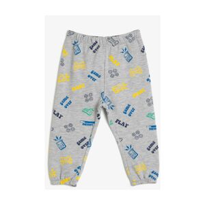 Koton Boy Gray Patterned Sweatpants