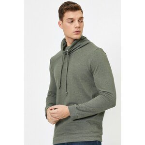 Koton Men's Green High Collar Sweater