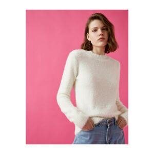 Koton Stand Up Collar Long Sleeve Knitwear Sweater