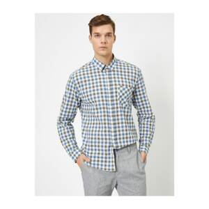 Koton Checkered Pocket Detailed Shirt