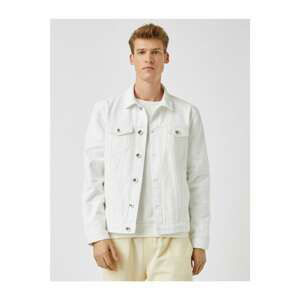 Koton Classic Collar Pocket Buttoned Cotton Jean Jacket