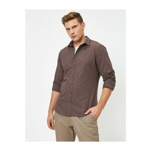 Koton Classic Collar Cotton Long Sleeve Shirt