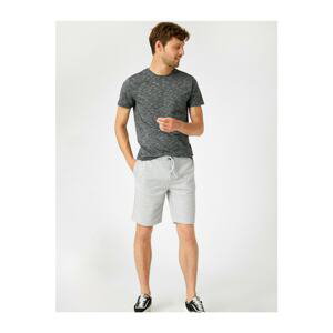 Koton Men's Gray Waistband Shorts