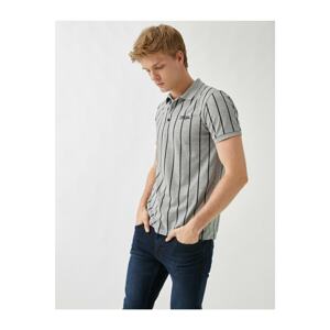 Koton Striped Polo Neck T-Shirt