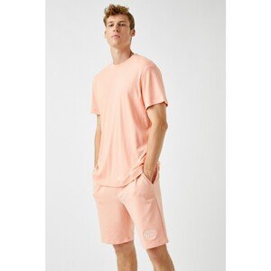 Koton Men's Lace-Up Pink Shorts