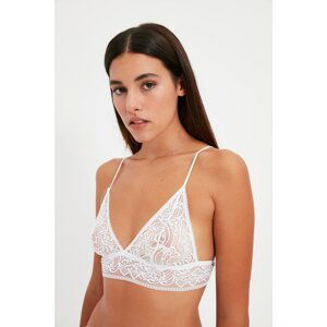 Trendyol White Lace Thin Strap Bralet