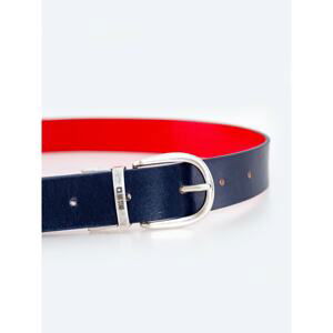 Big Star Woman's Belt Belt 174230 Blue SkÃra naturalna-403