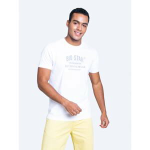 Big Star Man's T-shirt_ss T-shirt 152026 Cream Knitted-101