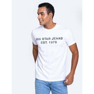 Big Star Man's T-shirt_ss T-shirt 152027 Cream Knitted-101