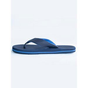 Big Star Man's Flip floops Shoes 208040 Blue Tworzywo sztuczne-403