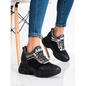 SHELOVET FASHIONABLE WEDGE SNEAKERS LOVE