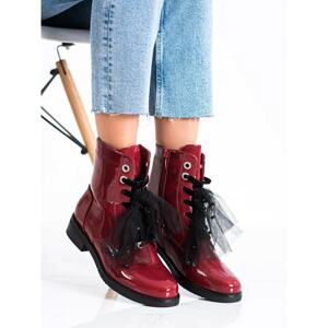 ELEGANT LACE-UP VINCEZA ANKLE BOOTS