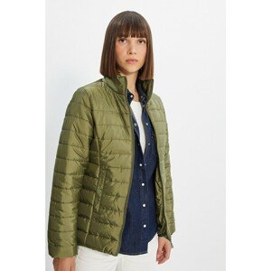 Trendyol Khaki Stand Up Collar Quilted Down Jacket
