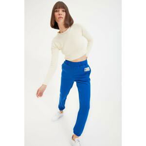 Trendyol Blue Raised Knitted Sweatpants