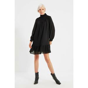 Trendyol Black Gippie Stand Collar Dress