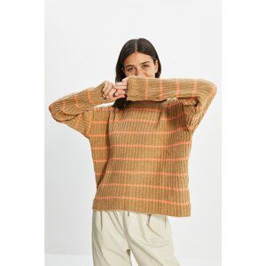 Trendyol Camel Crew Neck Knitwear Sweater