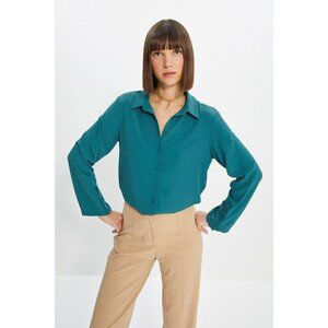 Trendyol Green Button Detailed Shirt