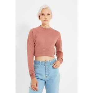 Trendyol Dried Rose Crew Neck Knitwear Sweater