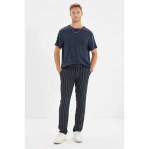 Trendyol Navy Blue Men's Chino Slim Fit Belt Waisted Double Pocket Trousers