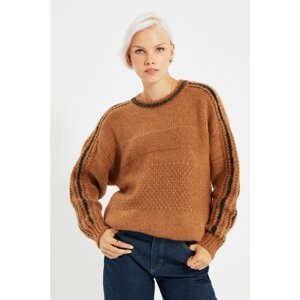 Trendyol Camel Oversize Knitwear Sweater