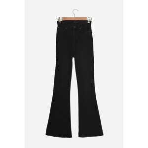 Trendyol Black Petite High Waist Flare Jeans
