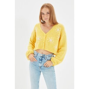 Trendyol Yellow Knitwear Cardigan