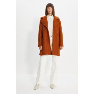 Trendyol Brown Oversize Boucle Coat
