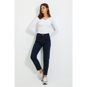 Trendyol Navy Blue High Waist Mom Jeans