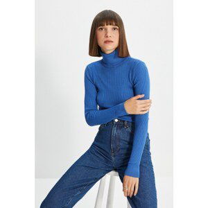 Trendyol Blue Turtleneck Knitwear Sweater