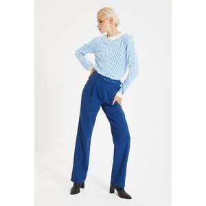 Trendyol Navy Belted Trousers
