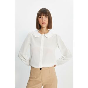 Trendyol Ecru Collar Detailed Shirt