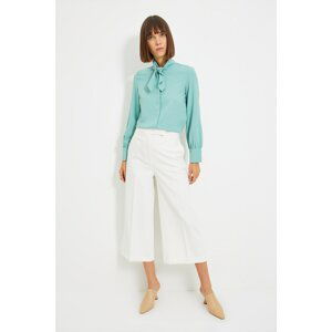 Trendyol Mint Scarf Detailed Shirt