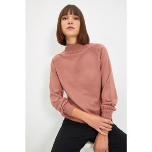 Trendyol Dried Rose Collar Knitwear Sweater