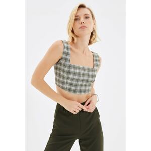 Trendyol Khaki Strap Blouse