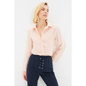 Trendyol Dried Rose Button Detailed Shirt