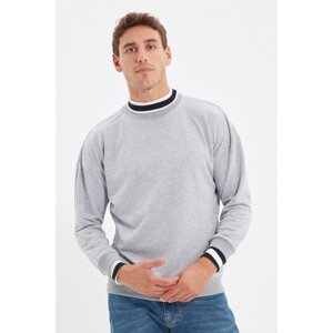 Trendyol Gray Men's Regular Fit Sweatshirt