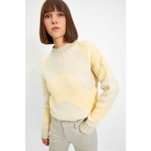 Trendyol Beige Jacquard Knitwear Sweater