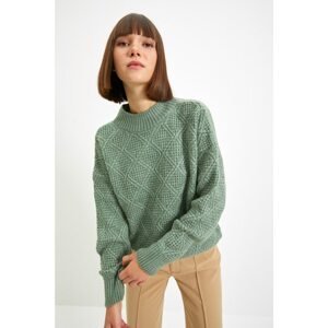 Trendyol Khaki Knit Detailed Knitwear Sweater