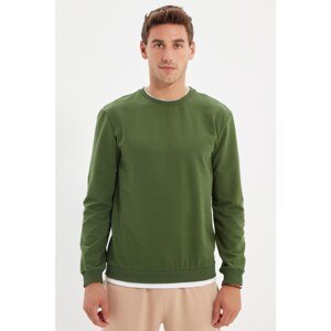 Trendyol Khaki Men's Basic Regular Fit Sweatshirt
