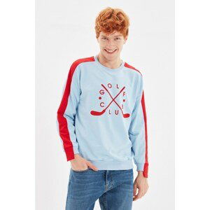 Trendyol Blue Men's Regular Fit Sweatshirt