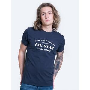 Big Star Man's T-shirt_ss T-shirt 152039 Light blue Knitted-404