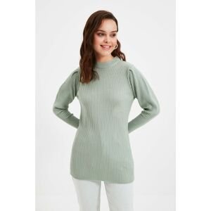 Trendyol Mint Shoulder Detailed Knitwear Sweater