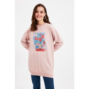 Trendyol Dried Rose Knitted Sweatshirt