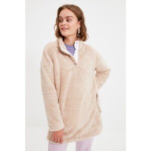 Trendyol Beige Knitted Sweatshirt