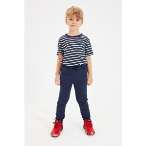 Trendyol Navy Blue Cut Out Detailed Boys' Knitted Thin Sweatpants