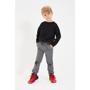 Trendyol Gray Cut Out Detailed Boy Knitted Slim Sweatpants