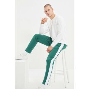 Trendyol Emerald Green Men's Regular Fit Paneled Sweatpants