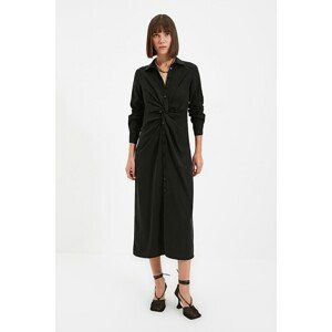 Trendyol Black Buttoned Dress