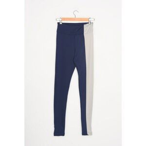 Trendyol Navy Blue Color Block Sports Leggings