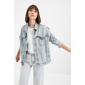 Trendyol Light Blue Pocket Detailed Denim Jacket